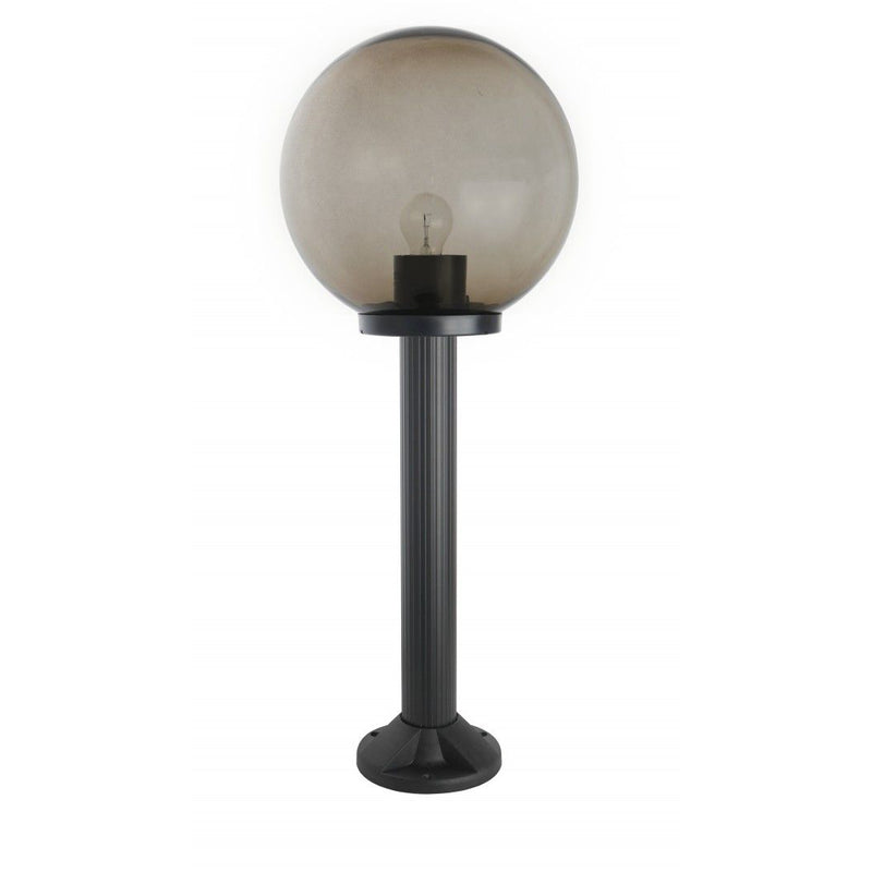 Lampa stojąca 50cm (kula biała/dymiona, 20/25/30cm) ogrodowa zewnętrzna (1x E27) SU-MA (kule K)