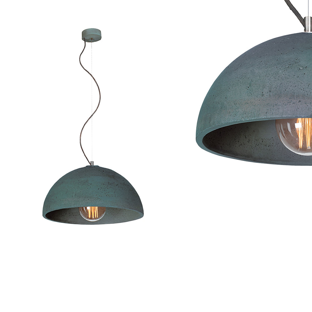Betonowa lampa - do salonu kuchni, wisząca nowoczesna industrialna (1xE27) (Sfera 32) Loftlight