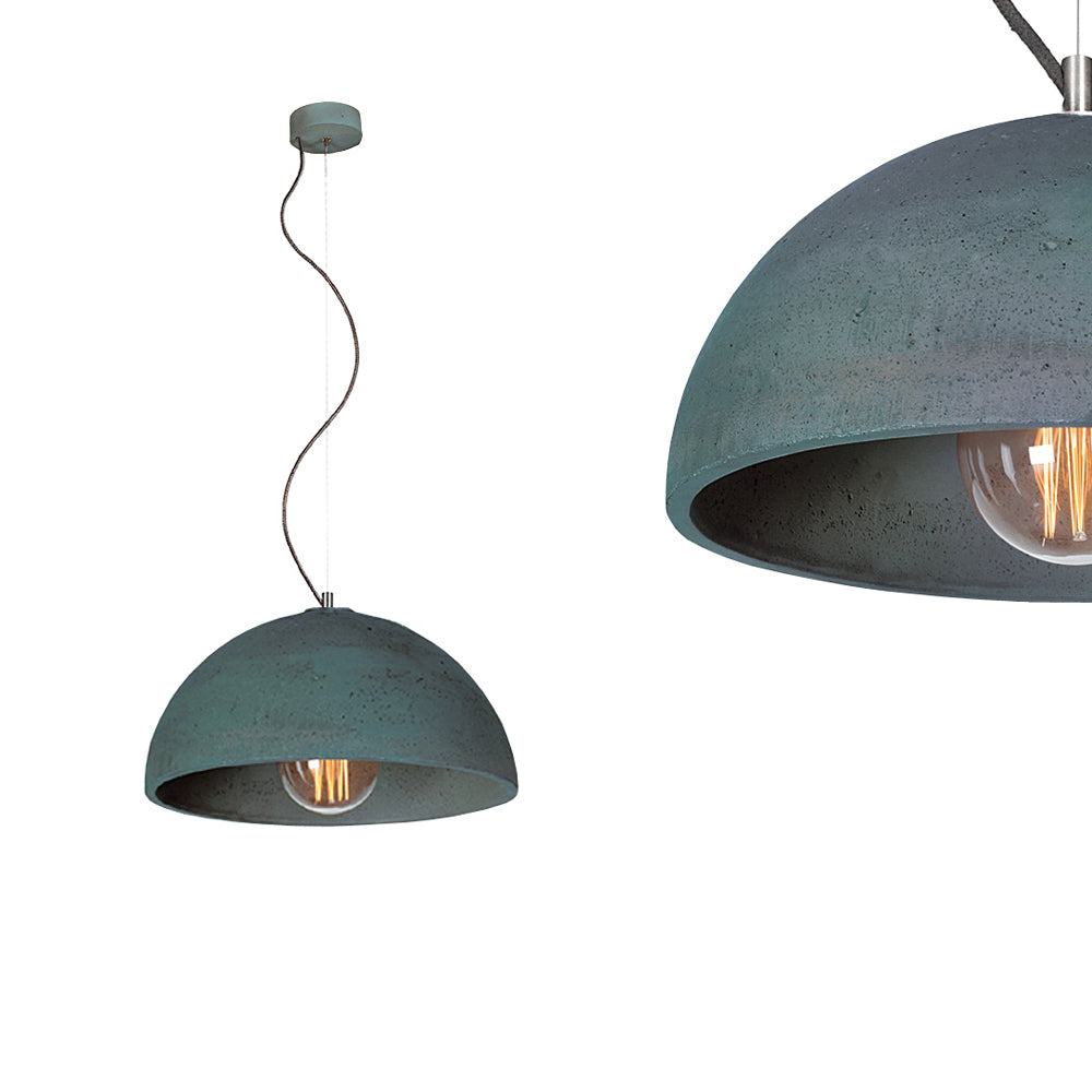 Betonowa lampa - do salonu kuchni, wisząca nowoczesna industrialna (1xE27) (Sfera 47) Loftlight