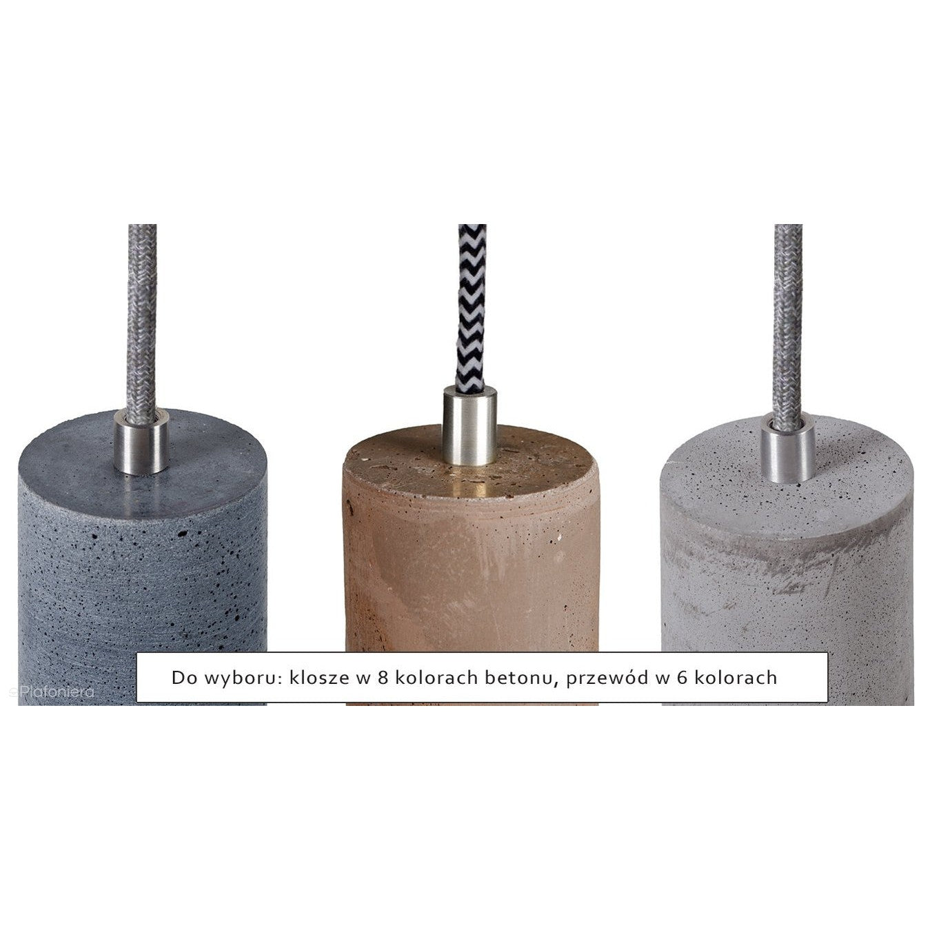 Betonowa lampa wisząca (11cm) - nowoczesna industrialna, do salonu sypialni kuchni (GU10, 5W) (Kalla 11) Loftlight