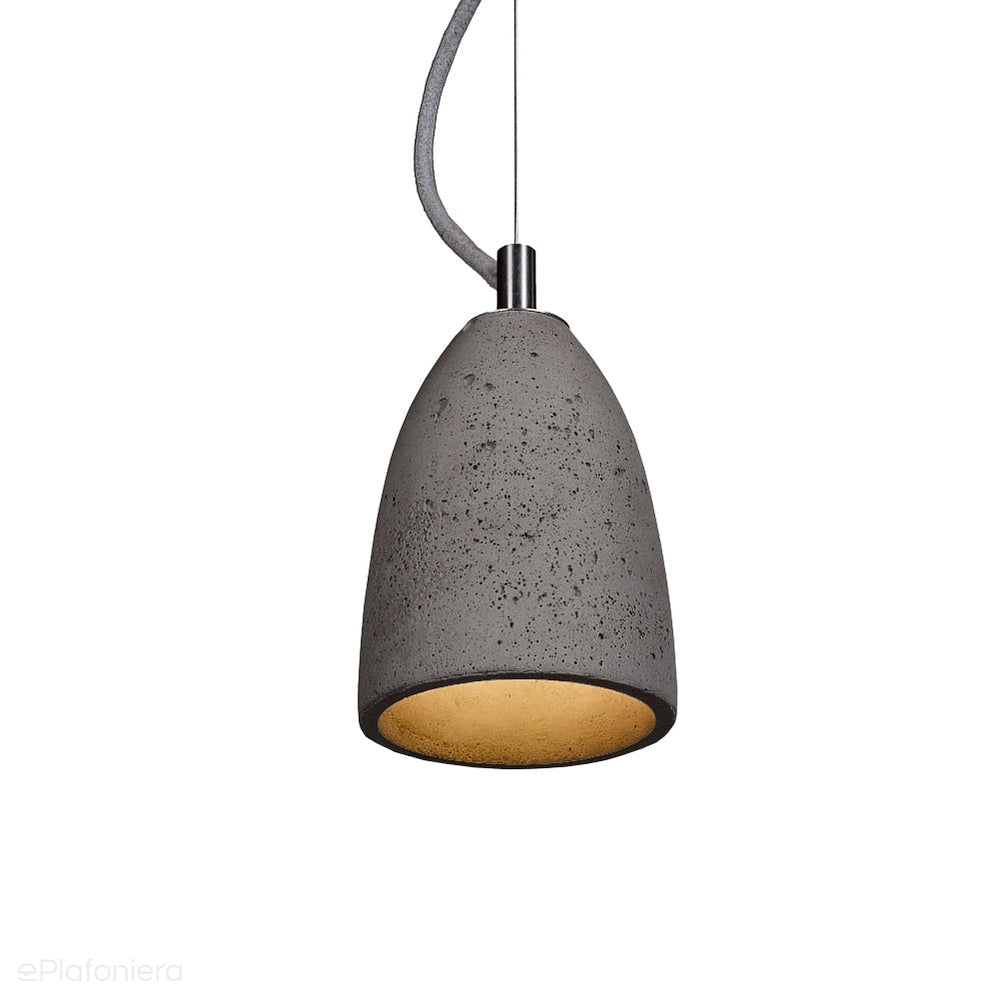 Betonowa lampa wisząca - nowoczesna industrialna, do salonu (1xE27) (Febe 15) Loftlight