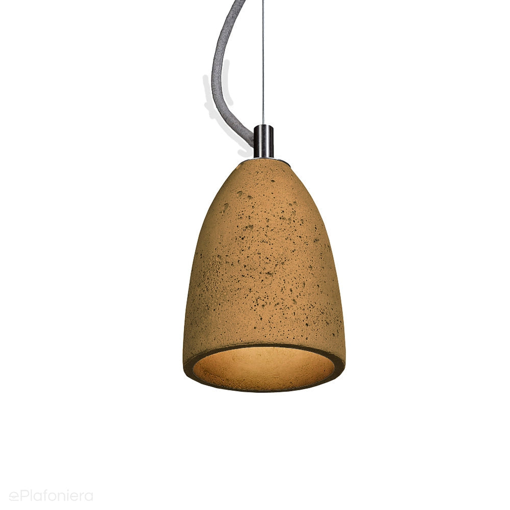 Betonowa lampa wisząca - nowoczesna industrialna, do salonu (1xE27) (Febe 15) Loftlight