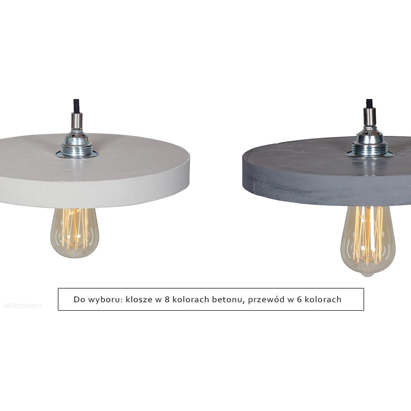Betonowa lampa - wisząca nowoczesna industrialna, do salonu kuchni (1xE27) (Primitivo) Loftlight