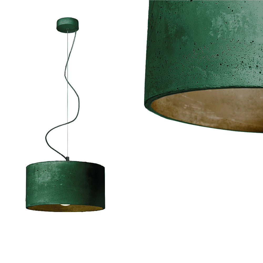 Betonowa nowoczesna industrialna lampa wisząca - do salonu kuchni (1xE27) (Malta) Loftlight