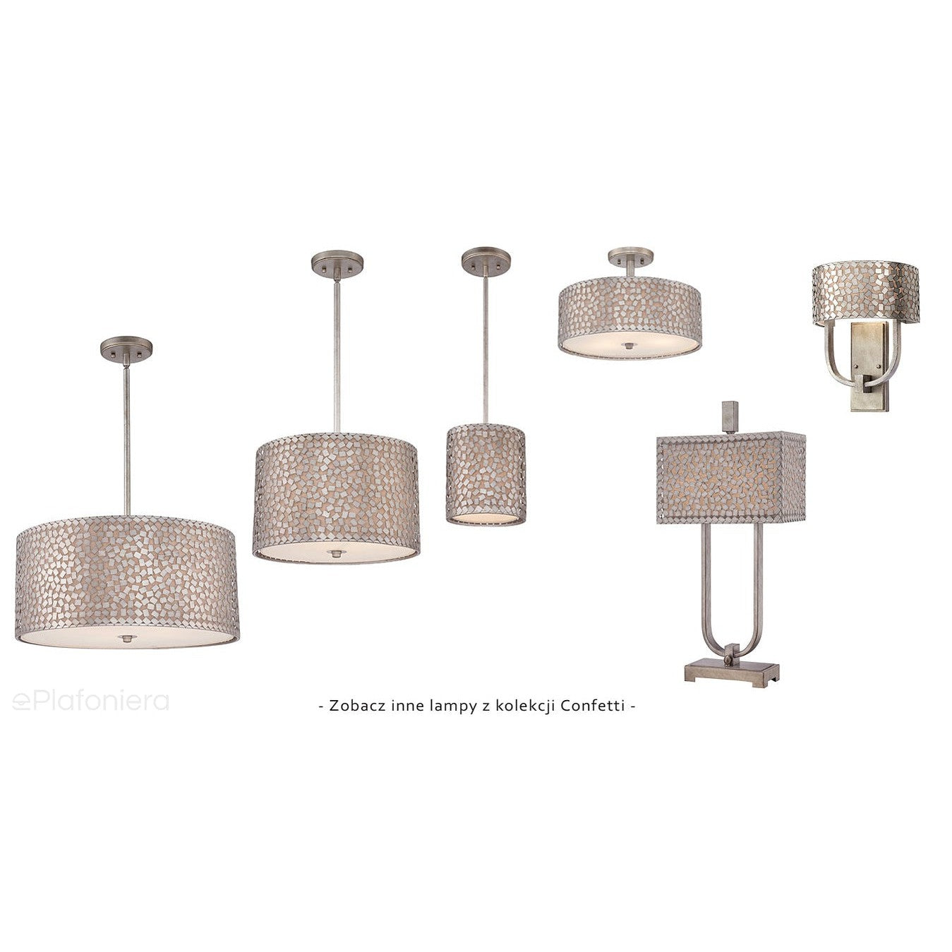 Dekoracyjna lampa wisząca (56cm) do salonu sypialni jadalni (4xE27) Quoizel (Confetti)
