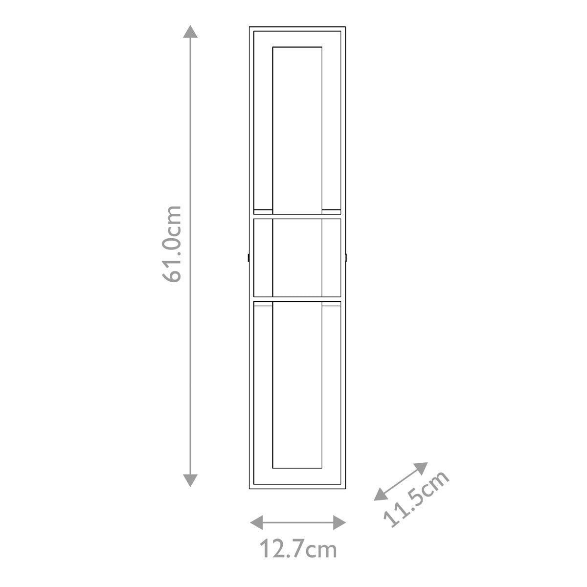 Duży kinkiet Blakley - 1 źródło światła - Matowa czerń, Eurofase - ePlafoniera.pl
