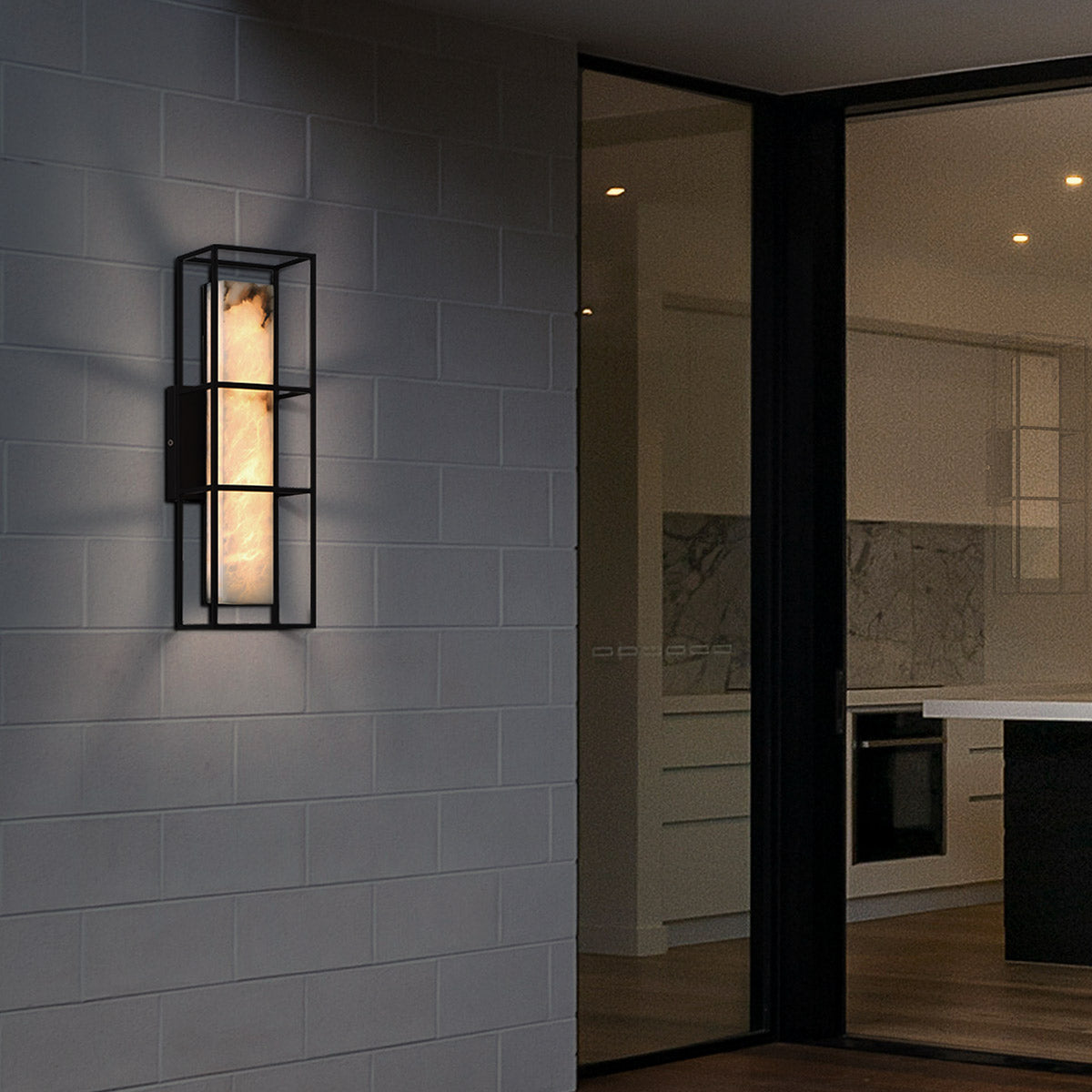 Duży kinkiet Blakley - 1 źródło światła - Matowa czerń, Eurofase - ePlafoniera.pl