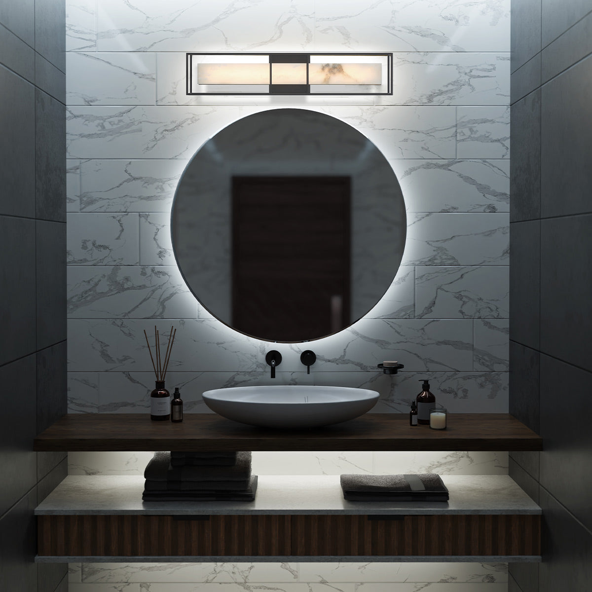 Duży kinkiet Blakley - 1 źródło światła - Matowa czerń, Eurofase - ePlafoniera.pl