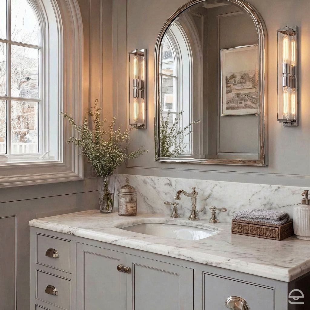 Henri – nowoczesny kinkiet z dwiema żarówkami, polerowany chrom