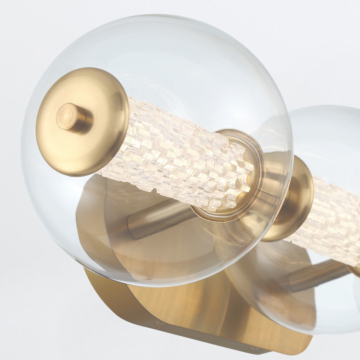 Kinkiet Atomo - 3 źródła światła - Szczotkowane złoto, Eurofase - ePlafoniera.pl