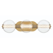 Kinkiet Atomo - 3 źródła światła - Szczotkowane złoto, Eurofase - ePlafoniera