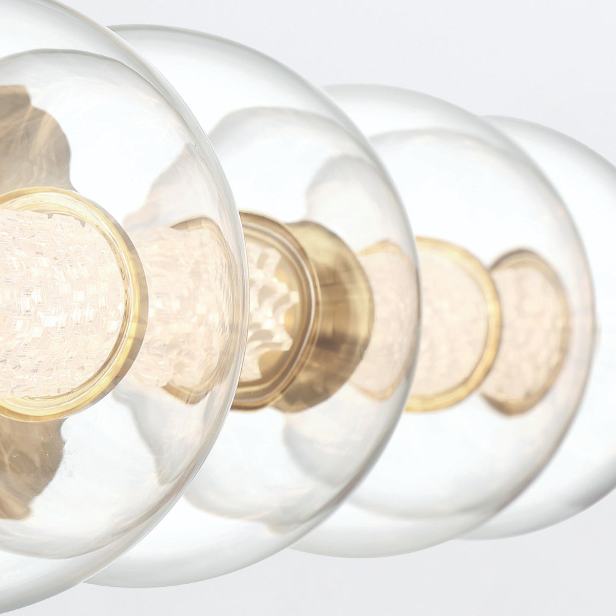 Kinkiet Atomo - 4 źródła światła - Szczotkowane złoto, Eurofase - ePlafoniera.pl