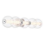 Kinkiet Atomo - 5 źródeł światła - Polerowany chrom, Eurofase - ePlafoniera