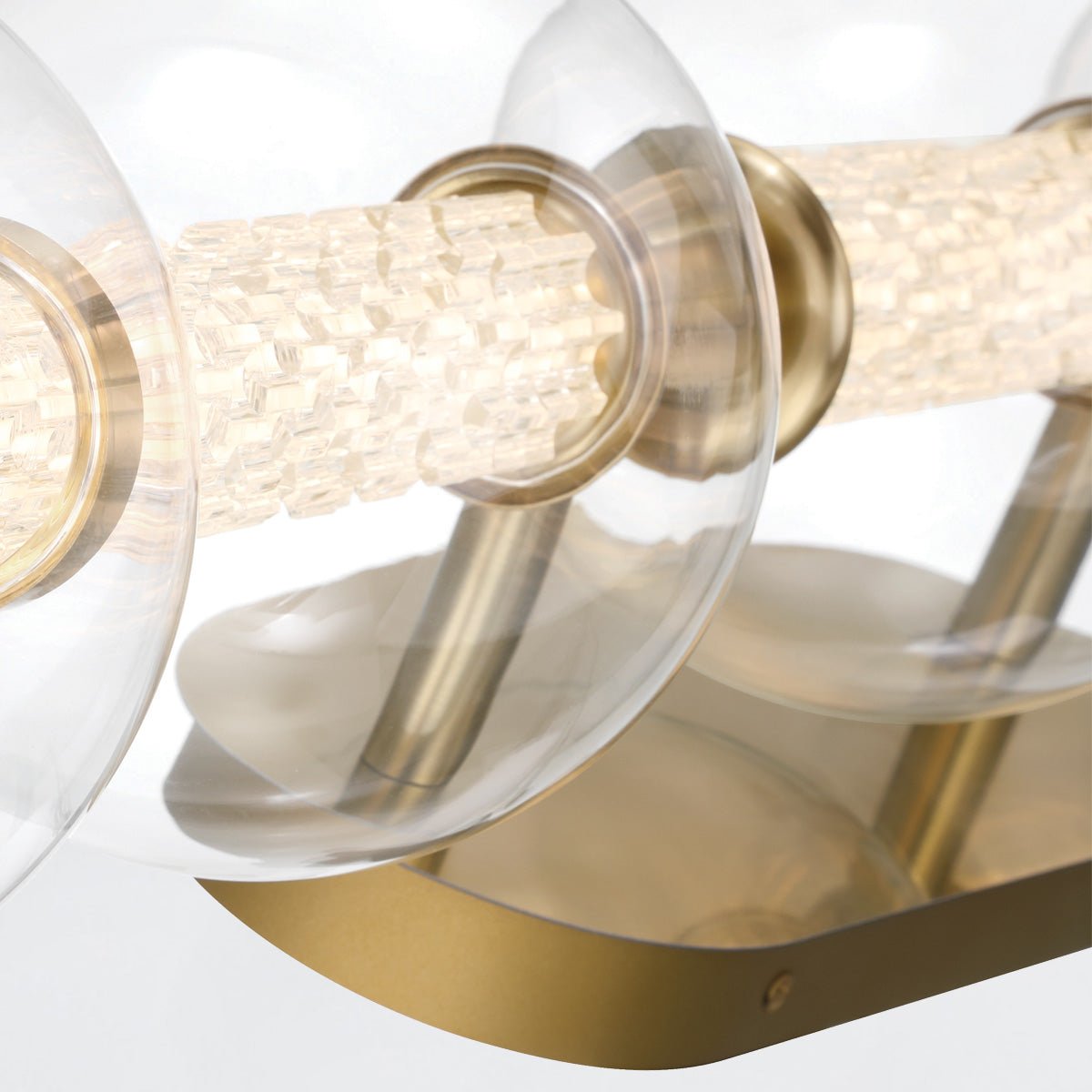 Kinkiet Atomo - 5 źródeł światła - Szczotkowane złoto, Eurofase - ePlafoniera.pl