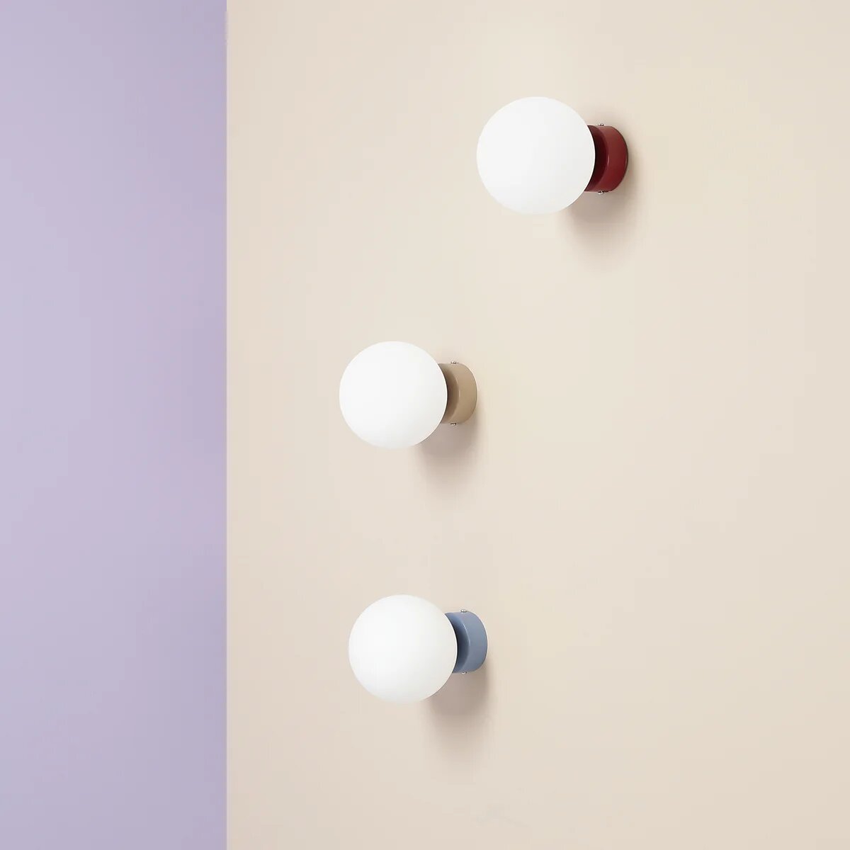 Kinkiet Ball Colours - Aldex (Red Wine, Lilac, Beige, Dusty Blue, Mustard, Pistachio, Coral)