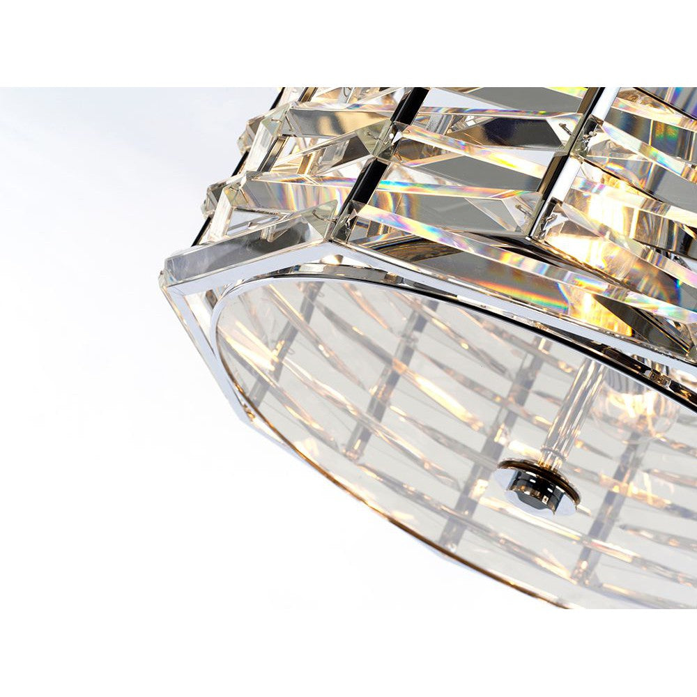 Lampa kryształowa Shoal - Elstead 48cm do kuchni / salonu / sypialni (4xE27)