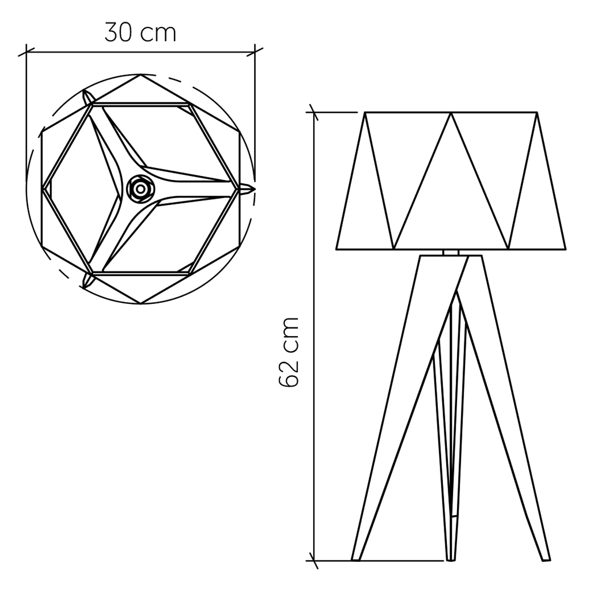 Lampa stołowa Angular, Accord Lighting - ePlafoniera.pl