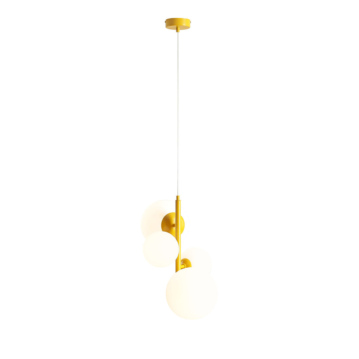 Lampa wisząca Bloom 4 Colours: Red Wine, Beige i Mustard - Aldex