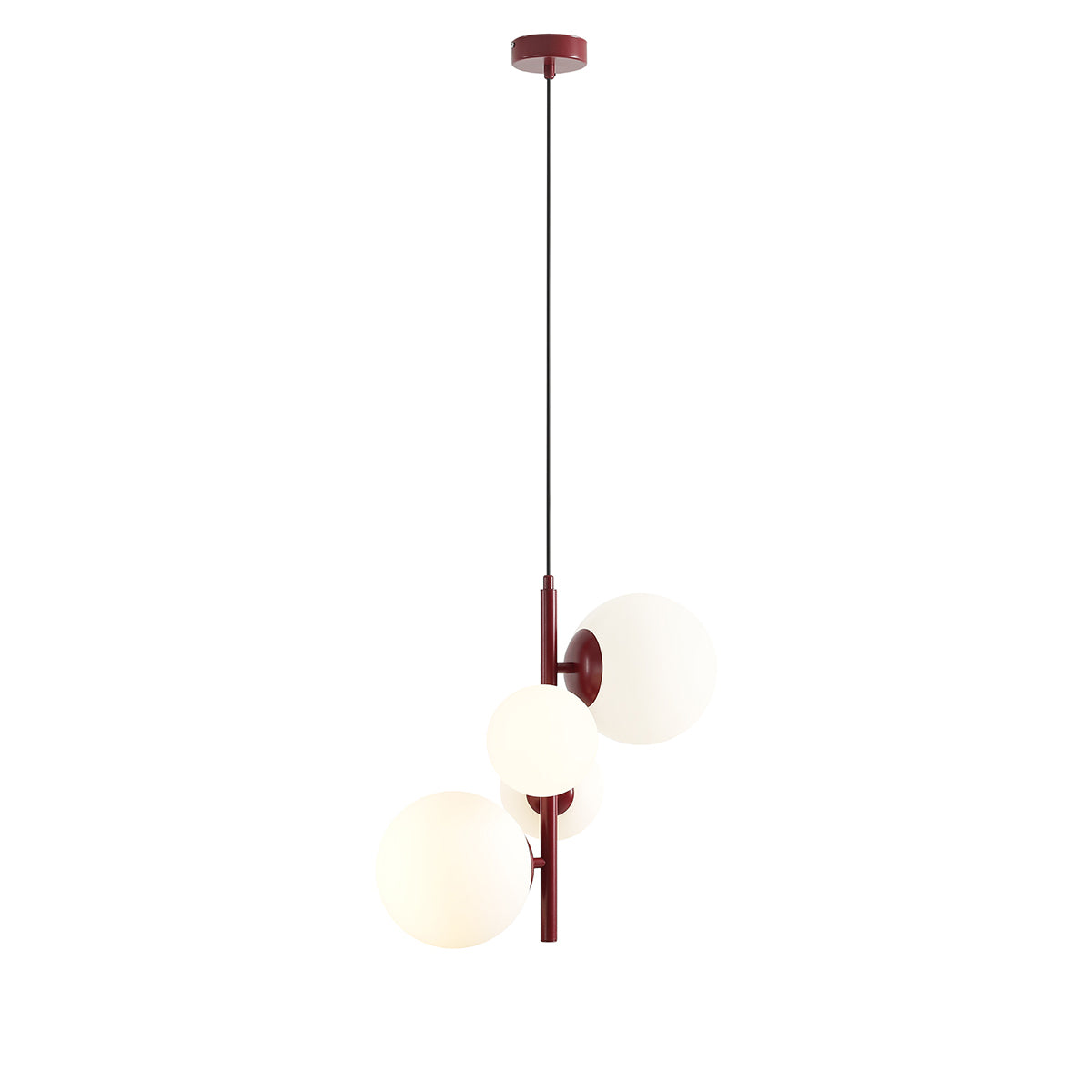 Lampa wisząca Bloom 4 Colours: Red Wine, Beige i Mustard - Aldex