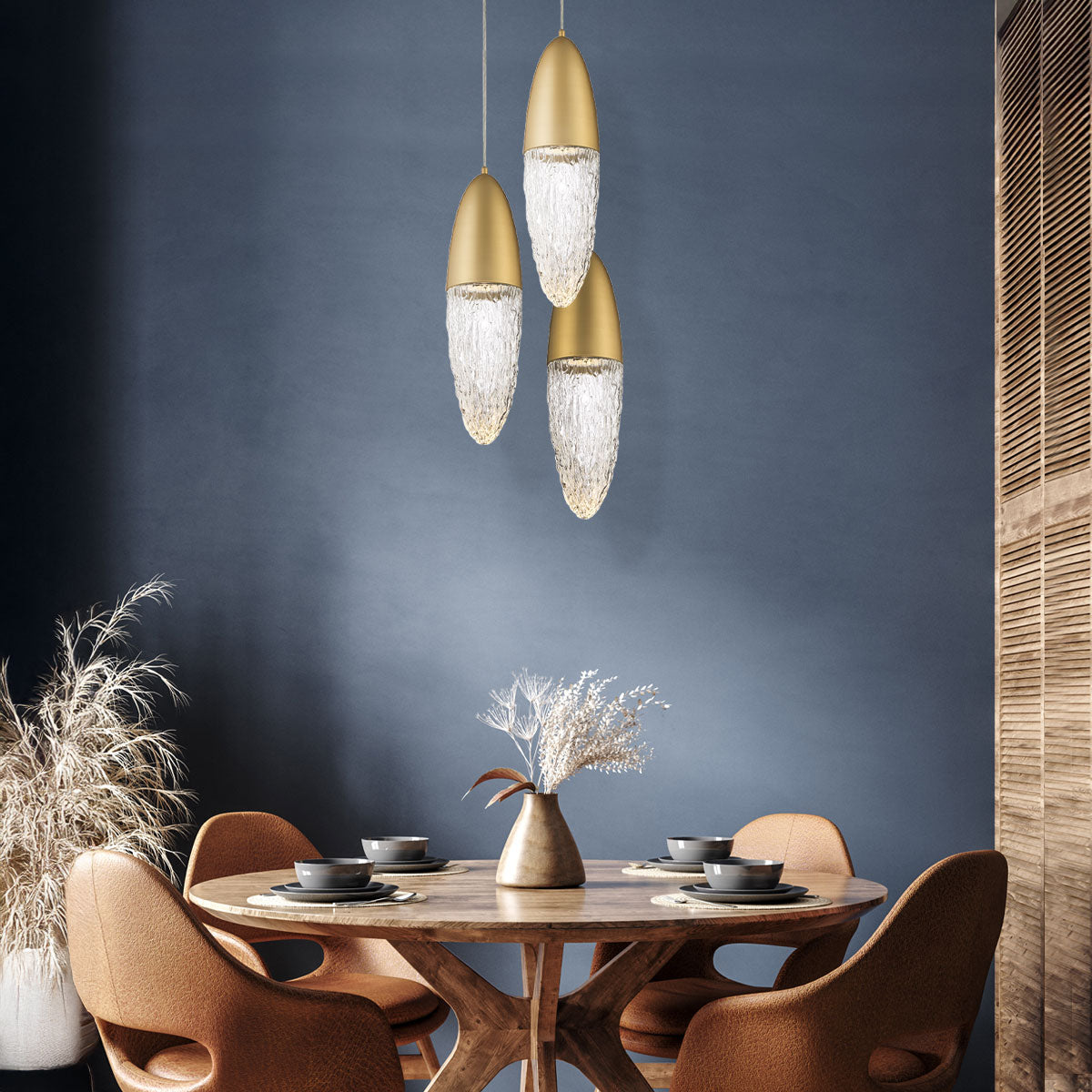 Lampa wisząca Ecrou - Szczotkowane złoto, Eurofase - ePlafoniera.pl