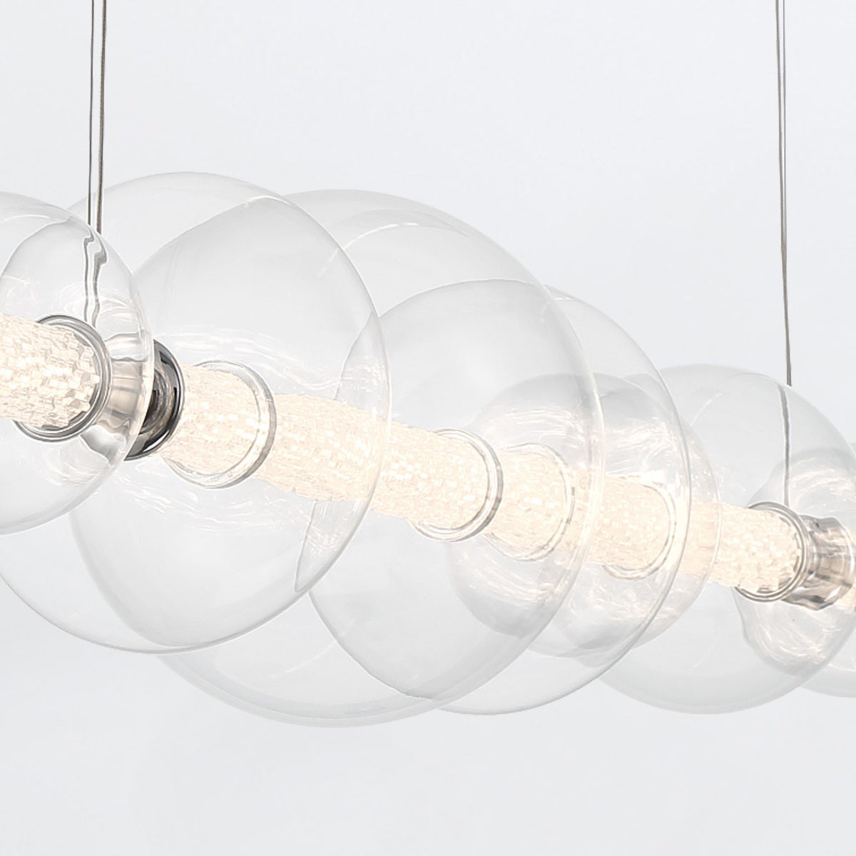 Lampa wyspowa Atomo - 7 źródeł światła - Polerowany chrom, Eurofase - ePlafoniera.pl