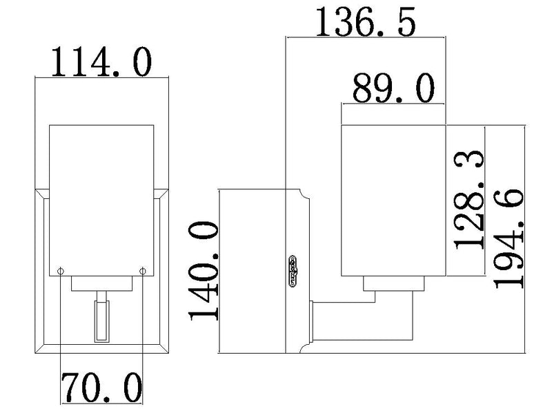 Kinkiet do łazienki / nad lustro Taylor polerowany chrom -  Quoizel, IP44, 15x20cm, G9 1x4W