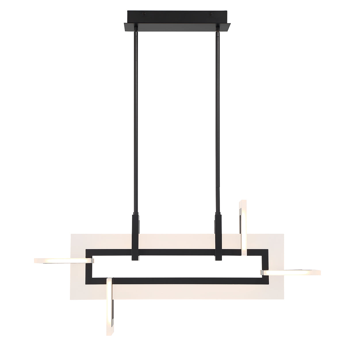 Mała lampa wyspowa Inizio - Matowa czerń, Eurofase - ePlafoniera.pl