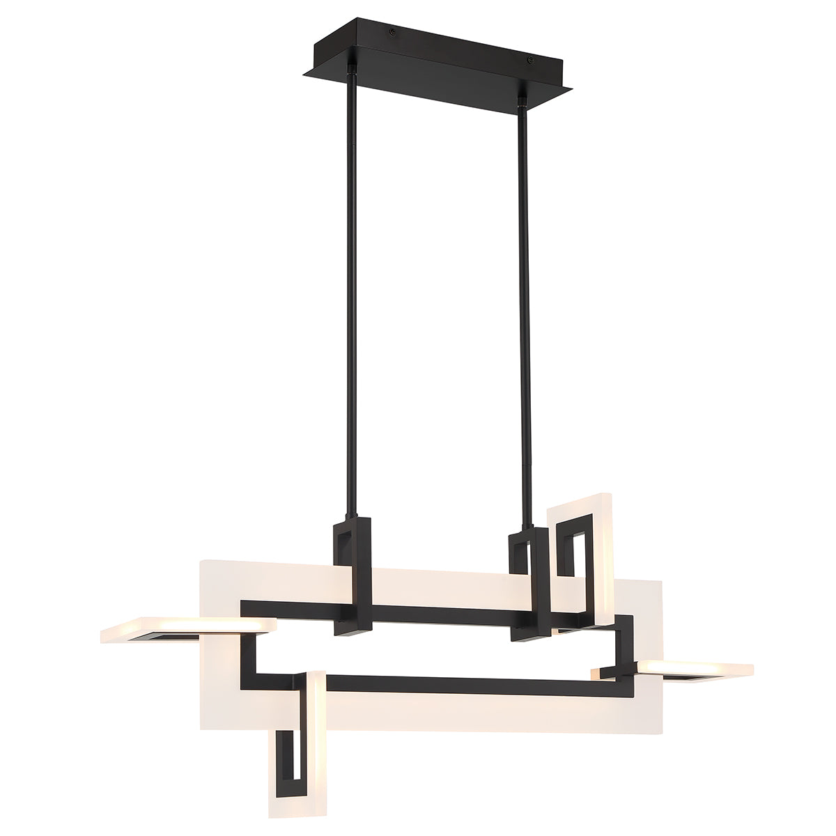 Mała lampa wyspowa Inizio - Matowa czerń, Eurofase - ePlafoniera