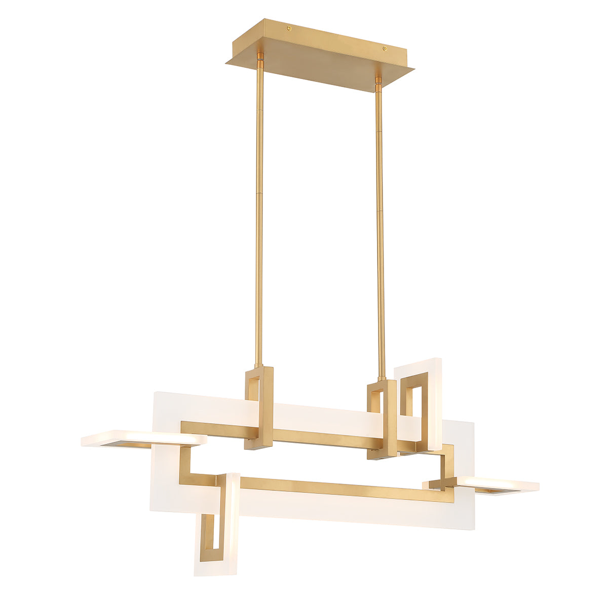 Mała lampa wyspowa Inizio - Szczotkowane złoto, Eurofase - ePlafoniera