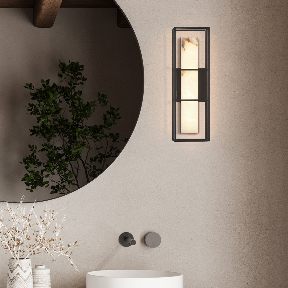 Średni kinkiet Blakley - 1 źródło światła - Matowa czerń, Eurofase - ePlafoniera.pl