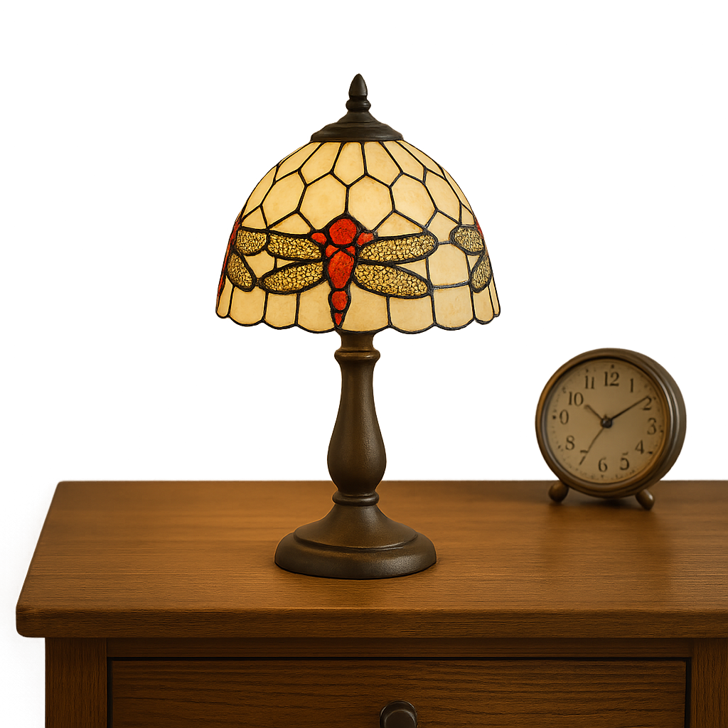 Lampy nocne witrażowe