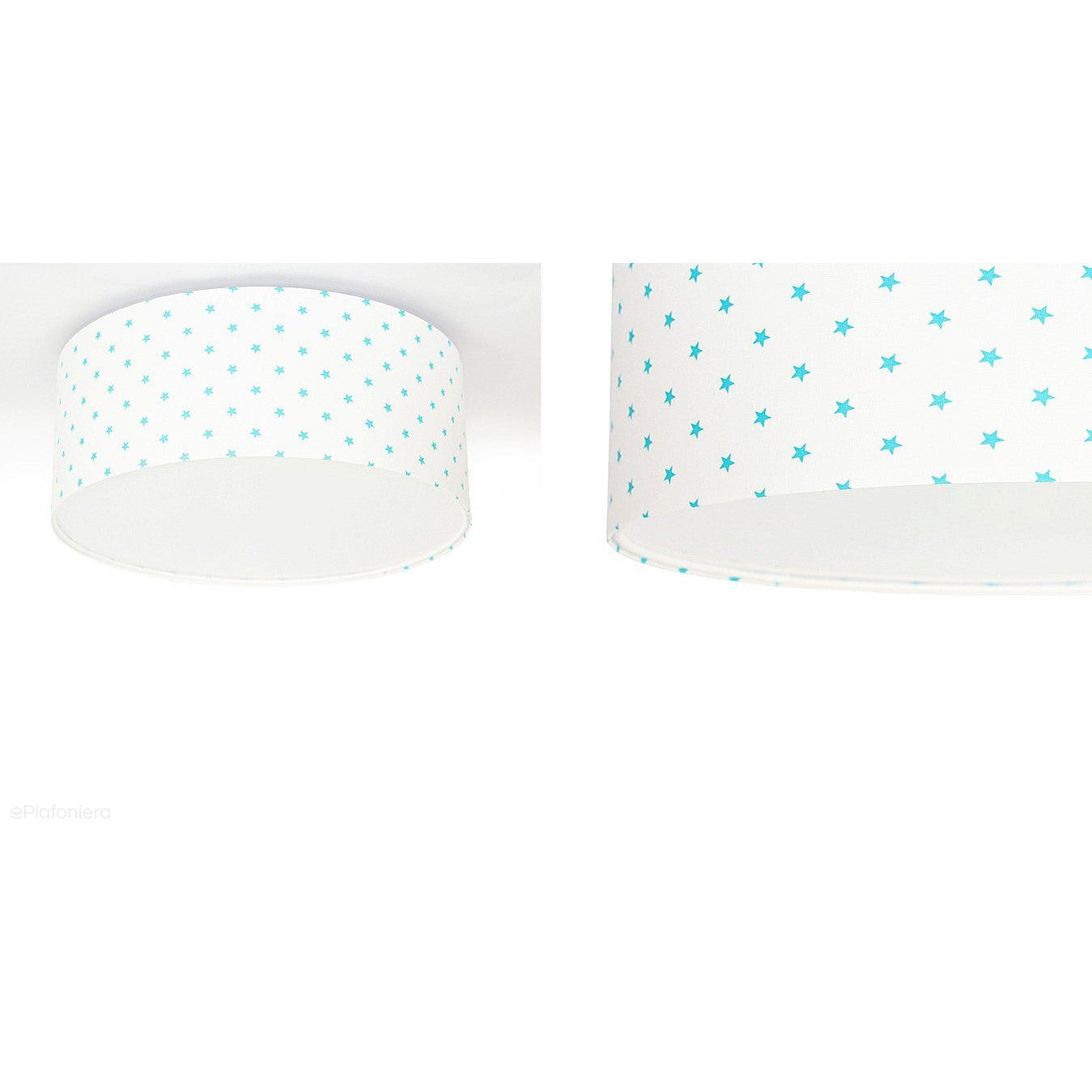 Welurowa lampa sufitowa gwiazdki - plafon abażur do salonu sypialni 2xE27 (090-111) ręcznie robiony