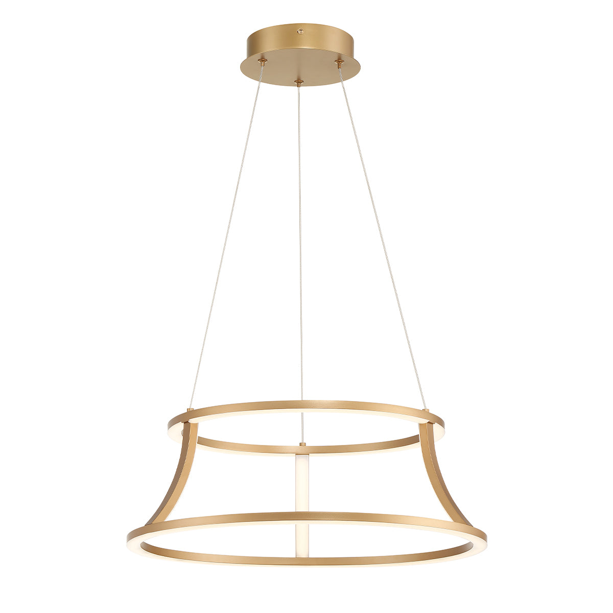 Żyrandol Cadoux - Szczotkowane złoto, Eurofase - ePlafoniera