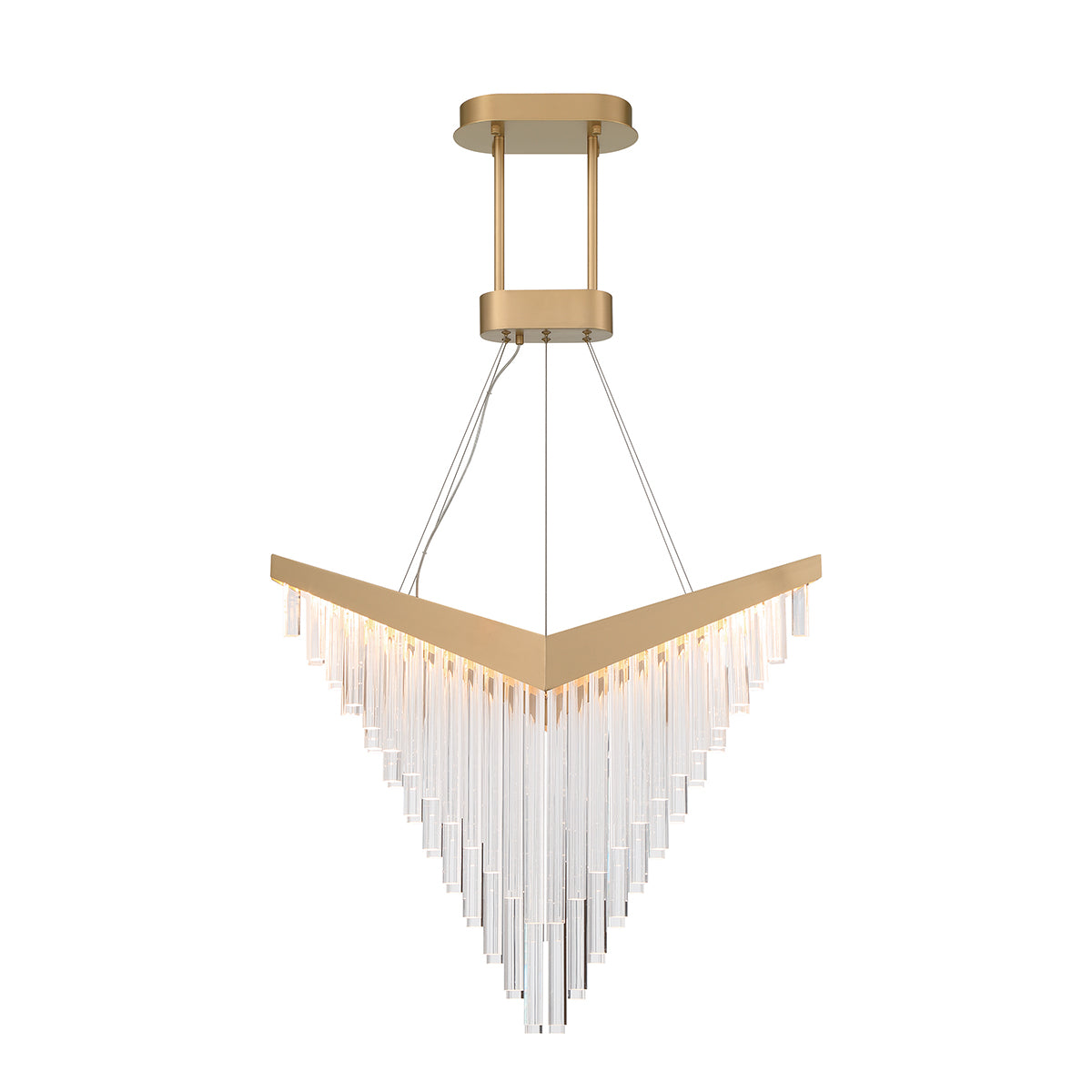 Żyrandol Vivien - Szczotkowane złoto, Eurofase - ePlafoniera