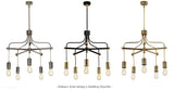 Lampa stołowa - wisząca żarówka (mosiądz, czarny 1xE27) biurkowa do sypialni salonu, Elstead (Douille)