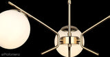 Złota lampa wisząca szklane klosze do salonu sypialni kuchni (4xE27) 1566-80-04-L PETOS