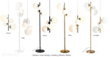 Lampa podłogowa Bloom Floor Brass, mosiądz - Aldex, 1091A40 (2xE14/2xE27)