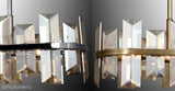 Luksusowy , kryształowy żyrandol - lampa wisząca chrom 8xE14, Lucea 1420-51-08-L KANSAS