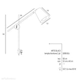 Czarna lampa z uchwytem - industrialna - loftowa, biurkowa 1xE27, Aldex (Arte) 1008B1/U