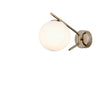 Złota lampa na ścianę szklany klosz, kinkiet do salonu sypialni (1xE27) 1566-80-19 PETOS
