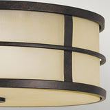 Lampa w stylu retro sufitowa -plafon 34x12cm do salonu kuchni sypialni (3xE27) Feiss (Fusion)