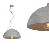 Betonowa lampa - do salonu kuchni, wisząca nowoczesna industrialna (1xE27) (Sfera 62) Loftlight