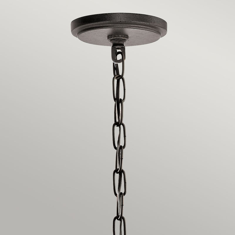 Lampa wisząca 61cm, metalowa siatka - kute żelazo, do salonu kuchni sypialni (4xE27) Kichler (Ahrendale)