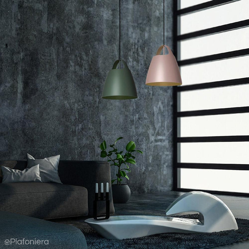 Metalowa lampa wisząca - nowoczesna industrialna, do salonu, sypialni (28/35cm,1xE27) (Belcanto) Loftlight