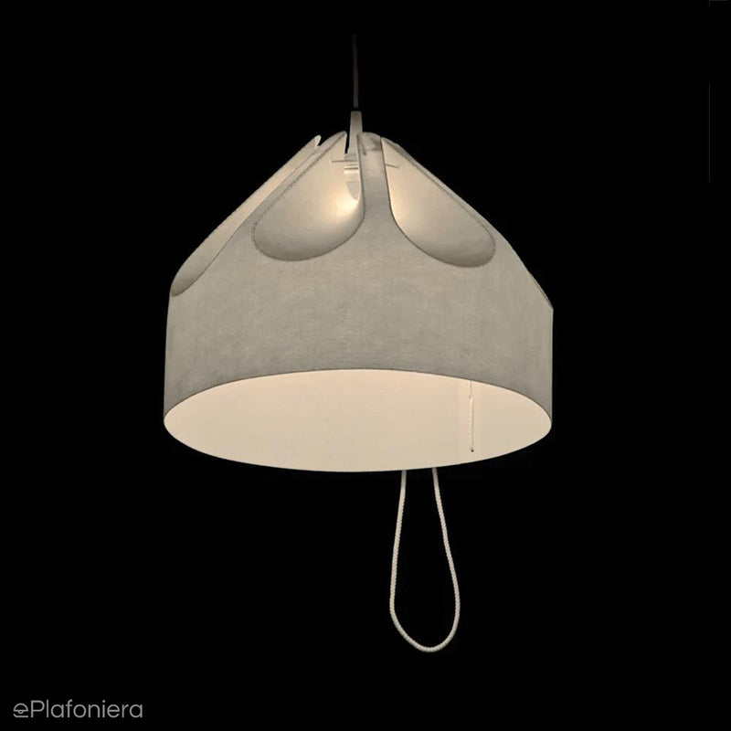 Nowoczesna biała lampa wisząca - duoflex, do salonu, sypialni (1xE27) (Beza 1) Loftlight
