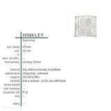 Kinkiet z kryształami Gemma - Hinkley (vintage brąz, bursztyn, kryształy) 31x28cm / 2xE14