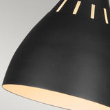 Czarna metalowa lampa stojąca, biurkowa do salonu sypialni, 1xE27 Feiss (Joan)
