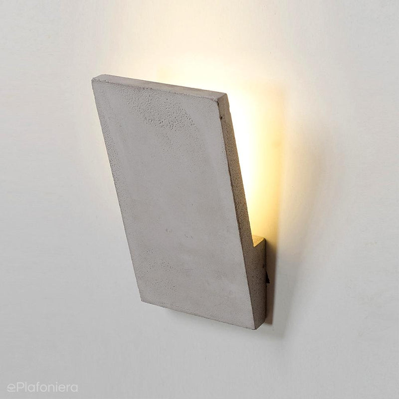 Betonowa lampa ścienna - nowoczesny industrialny kinkiet, do salonu (LED 3W) (Irma) Loftlight