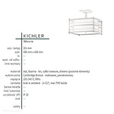 Retro lampa sufitowa Moxie - plafon do kuchni i pokoju, Kichler