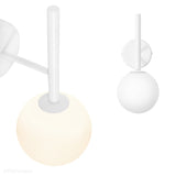 Biała nowoczesna lampa Kop A - kinkiet do salonu, sypialni, kuchni i łazienki Ummo
